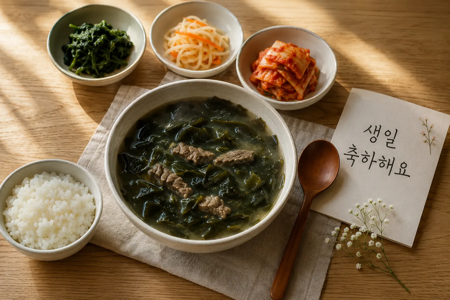 Korean birthday food