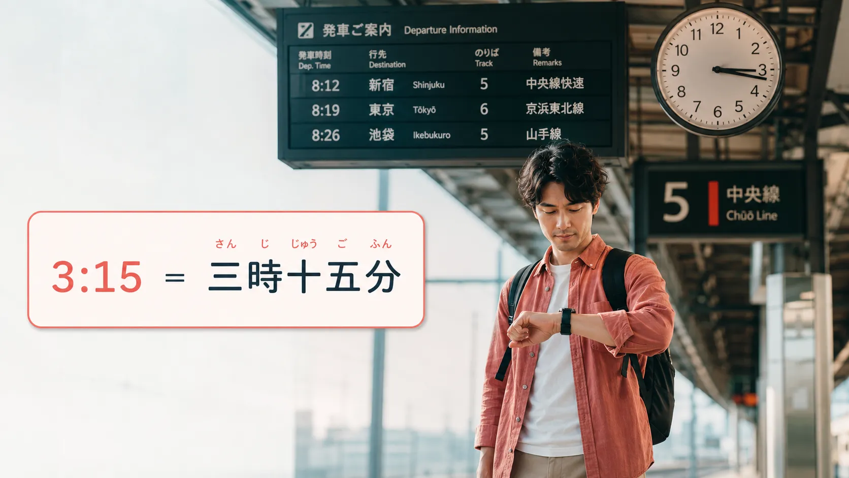 Time in Japanese Language: How to Read the Clock Naturally